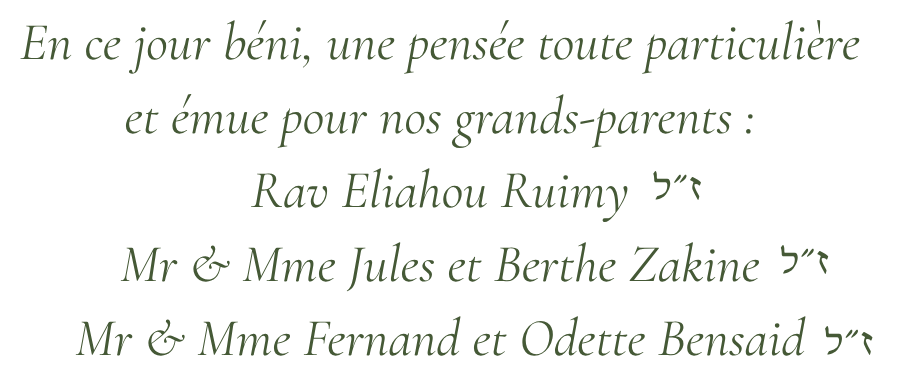 Pensee pour les grand parents