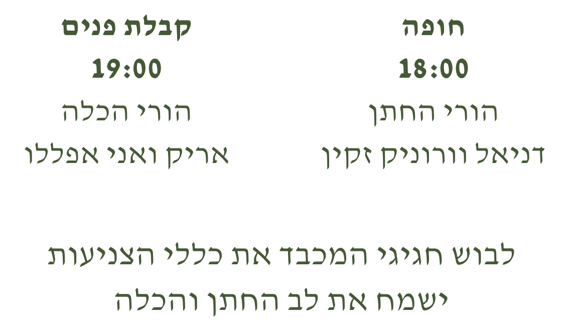 שעות החופה